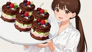 Thumbnail: A Cozy Korean Night: Bibimbap & Layered Chocolate Cake | ASMR Cooking