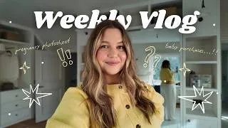 Thumbnail: VLOG | pregnancy photoshoot 👶🏼 maebe event 📷 new baby purchases 🛒 hair growth 👱🏼‍♀️