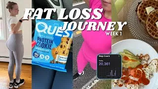 Thumbnail: WEEK 1 💅🏼: fat loss journey, gym essentials, 20k steps, becoming that girl