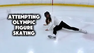 Thumbnail: I Attempted Training Like an OLYMPIC Figure Skater #sponsored ​@YouTube  @NBCSports 
