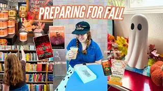 Thumbnail: preparing for fall 🍁👻 building my fall tbr, starting to decorate, book shopping, fall snacks