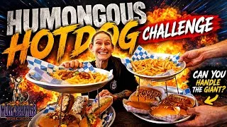 Thumbnail: UP DOG!! SERIOUSLY WHAT’S UP DOG? CRAZY HOT DOG CHALLENGE.! MOM VS FOOD MOLLY SCHUYLER EATS 