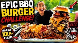 Thumbnail: Double J’s  BBQ N BURGER  CHALLENGE! one of the best burgers I’ve ever eaten hands-down. Mom vs food