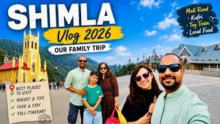 Thumbnail: Shimla Vlog 2026 | Our Family Road Trip, Hotel Stay, Mall Road & Hidden Gems