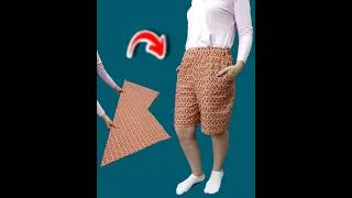 Thumbnail: A sewing trick how to sew shorts with pockets in 10 minutes.