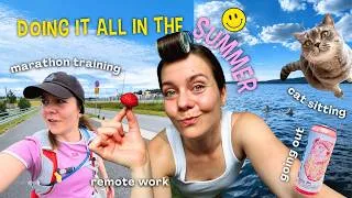 Thumbnail: I'm kinda thriving this summer? | balancing marathon training & going out