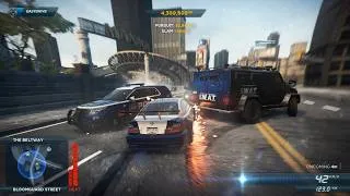 Thumbnail: NFS Most Wanted 2012 Hero BMW M3 GTR Police Chase Heat Level 6 Pursuit
