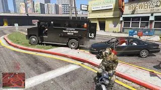 Thumbnail: GTA 5 Simon Ghost Riley Rampage At Los Santos + 10 Star Wanted Level Escape (RDE 4.1.5)