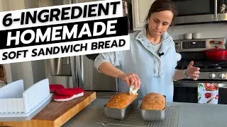 Thumbnail: Best Soft Homemade Sandwich Bread - Just 6 Ingredients! 🍞