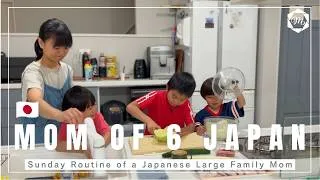Thumbnail: 【Daily life in Japan】Mom of 6 kids | Sunday Routine of a Japanese Large Family Mom |