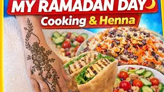 Thumbnail: Ramadan Day in My Life 🌙 | Cooking Delicious Food + Beautiful Henna Design @MOMSSECRETbyFathimaSyed 