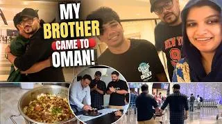 Thumbnail: MY BROTHER CAME TO OMAN ❤️ | Family Vlog | Airport Pickup, Biriyani, Shopping & Goodbye