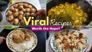Thumbnail: 3 VIRAL RECIPES I FINALLY TRIED! 😍 Prawns Nirvana, Easy Momos & Chicken Pulao | Family Lunch