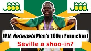 Thumbnail: 2026 #Jamaican National Senior Championships Men's #100m #Formchart