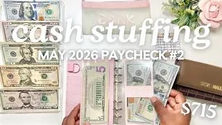 Thumbnail: CASH ENVELOPE STUFFING | MAY 2026 PAYCHECK #2 | Budget With Me | MONETS MONEY