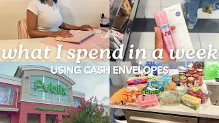 Thumbnail: WHAT I SPEND IN A WEEK | HOW I SHOP USING THE CASH ENVELOPE SYSTEM | SPENDING VLOG | MONETS MONEY