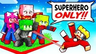 Thumbnail: ONE GIRL stuck on a SUPERHERO ONLY Island!