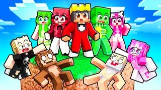 Thumbnail: 10 Friends On ONE BLOCK In Minecraft!