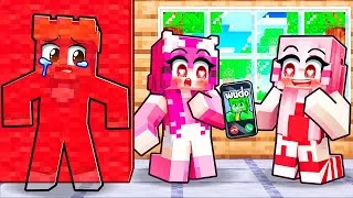 Thumbnail: INVISIBLE BOY in a GIRLS ONLY Minecraft Sleepover!