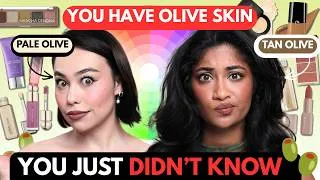 Thumbnail: Olive Skin EXPLAINED 🫒 + Best Makeup for Olive Skin (Tested on Fair AND Tan Olive)