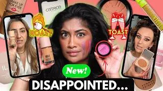 Thumbnail: Testing a Full Face of NEW OVERHYPED Viral Makeup (didn't expect this 😅 )