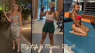 Thumbnail: My life in Miami! Part 1: GRWM for a night out in Miami +Sew-in fail, Glute workouts & more!