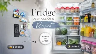 Thumbnail: I Exposed My REAL Fridge Before Cleaning It 😳 | Satisfying Fridge Reset #cleaning  @MonikasCozylife