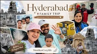 Thumbnail: We Explored Hyderabad! 😍| Family Trip Vlog |Zoo, Snow World, Temple & Best Memories@MonikasCozylife
