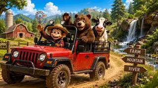Thumbnail: 🐄 Monkey Farmer Transports Cows and Milking Process | Farm Work | Village Farming Adventure