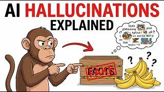 Thumbnail: Why AI Makes Things Up — Explained with Monkeys and Bananas