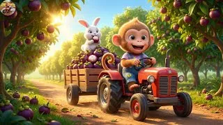 Thumbnail: EMERGENCY! Monkey Cartoon Kids Animation—Farm Work Drought Rescue! 😱💧