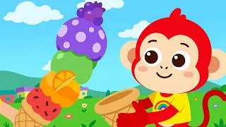 Thumbnail: I Want Ice Cream! + More Nursery Rhymes & Kids Songs | Monkey Junior Play & Learn