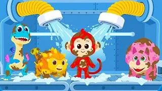 Thumbnail: Ten Little Dinosaurs in the Mud | Dinosaurs Song for Preschoolers | Monkey Junior Play & Learn