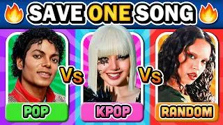 Thumbnail: SAVE ONE SONG🎵 Pop vs K-Pop vs Random Hits🔥 | Music Quiz 2026