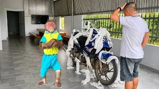 Thumbnail: Su monkey obediently apologized to dad after naughty give supercar some SPECIAL CARE