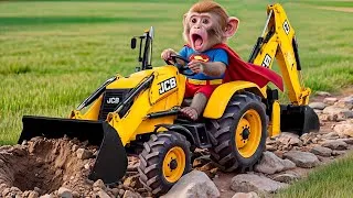 Thumbnail: Monkey Mono the JCB Tractor Excavator and the Unexpected Road Repair After the Big Rain MONKEY LIFE