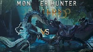Thumbnail: Lagiacrus vs Gore Magala Turf War in MH Wilds