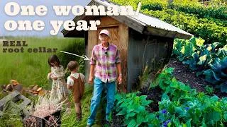 Thumbnail: One Woman, One Year Of Food: FULL TOUR Homestead Root Cellar & Garden