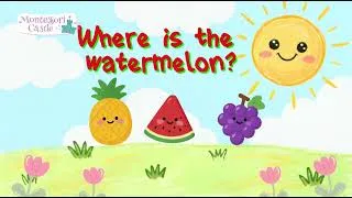 Thumbnail: Find the FRUITS Game in English for Kids | Montessori Reading & Vocabulary Fun Part 2