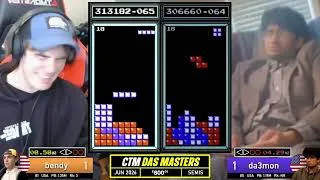 Thumbnail: Bendy, Daemon | SEMIS | June 2026 | Classic Tetris DAS Masters