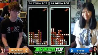 Thumbnail: Blue Scuti, Meme | SEMIS | Classic Tetris MEGA MASTERS 2026
