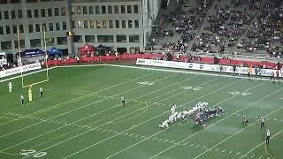 Thumbnail: Montreal Alouettes' Jose Maltos Diaz kicks a 39-yard field goal vs. BC Lions 9/4/26