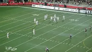 Thumbnail: Montreal Alouettes' Tyson Philpot thwarts BC Lions' onside kick attempt late in 4th quarter 9/4/26