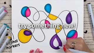 Thumbnail: 3 Easy Art Meditations You Can Do with ALCOHOL MARKERS (a new medium for me!)