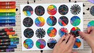 Thumbnail: RAINBOW Zen Scribble Circles 🌈 | Art Meditation for Calming Stress & Relaxing