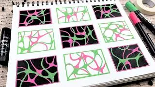 Thumbnail: Layered Intuitive Lines: A Satisfying Art Meditation for Stress Relief