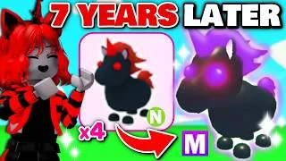 Thumbnail: I FINALLY Made My FIRST MEGA NEON EVIL UNICORN in Adopt Me!