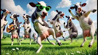 Thumbnail: "100% Hilarious Guaranteed Laughter: The Most Hilarious Cow Dances! 🤣🐮"Funny Cow Dance 2025 !