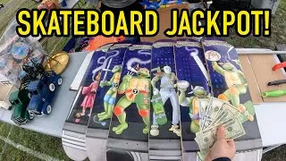 Thumbnail: Skateboard Collector’s DREAM find & A Video Game Lot for CHEAP?  MASSIVE Flea Market Scores!