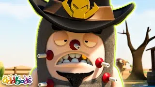 Thumbnail: Imagine Your Wild West! COWBOY SHOWDOWN | Oddbods | Moonbug Create